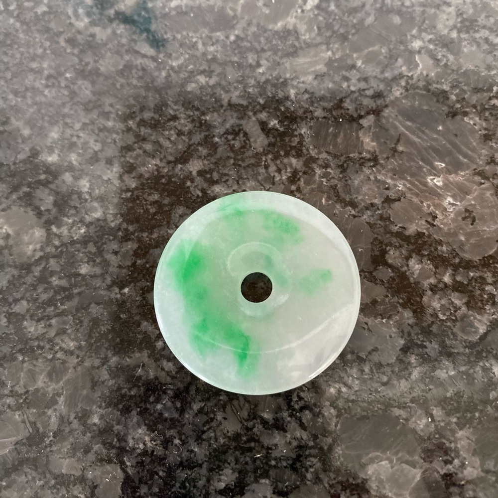 Circle jade pendant